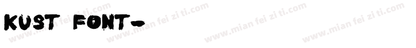 kust font字体转换